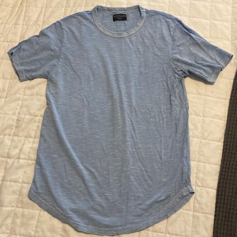 Good life longer hem shirt, size M